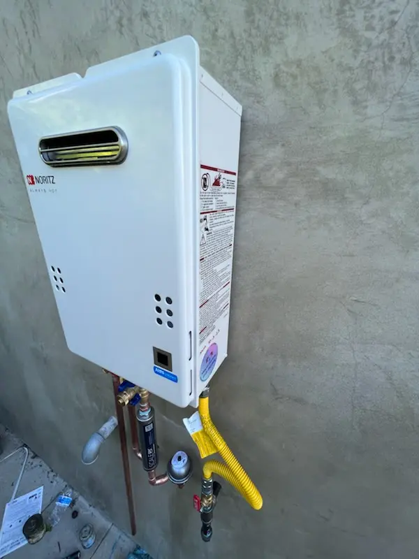 Tankless water heater installation for Peralta Hills homes